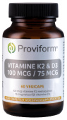 Vitamine K2 - 100 mcg & D3 - 75 mcg