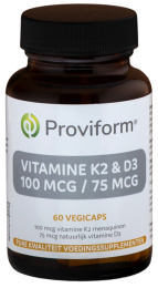 Vitamine K2 - 100 mcg & D3 - 75 mcg