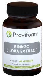 Ginkgo Biloba 60 mg Ultimate Extract - 60 Vegicaps