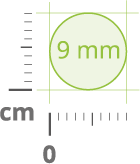De capsulemaat van dit product is 9 mm 9 mm